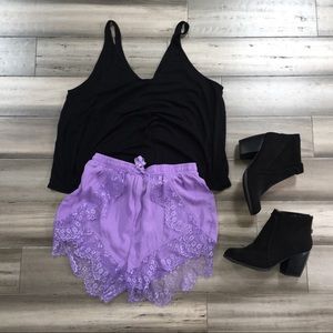 Lace shorts